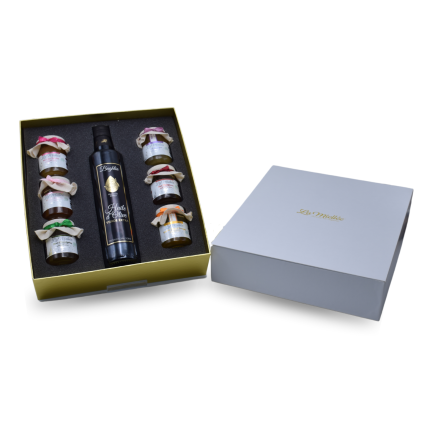 Coffret perfection 6 x 125 g + Huile d'olive 500 ml