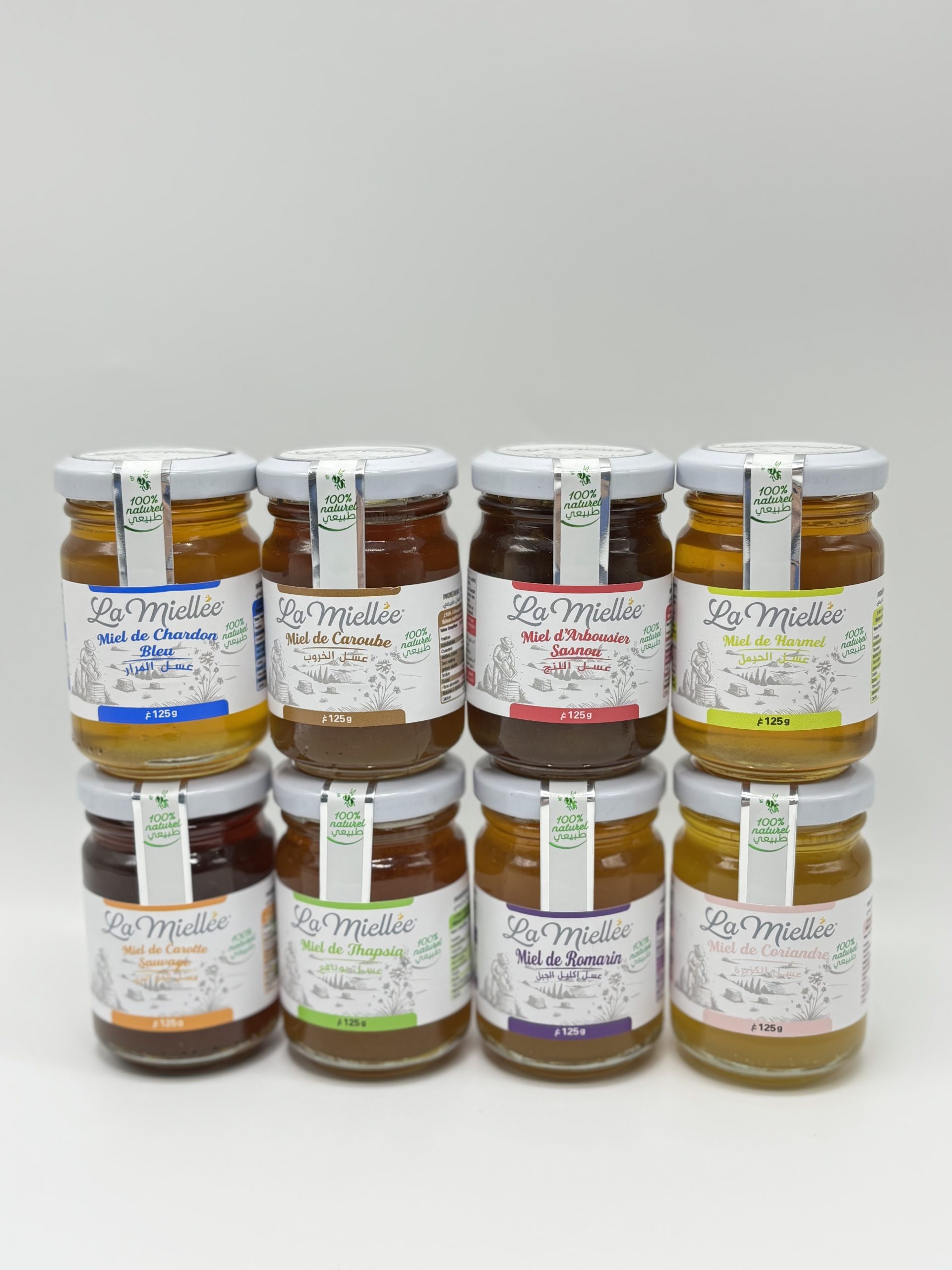 Collection Prestige – 8 Miels Rares (125 g) – 1 kg Collection Prestige – 8 Miels Rares (125 g) – 1 kg