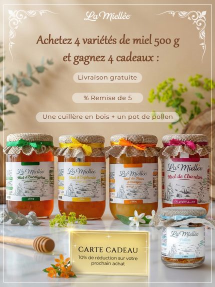 offre pack 4 miels 500g