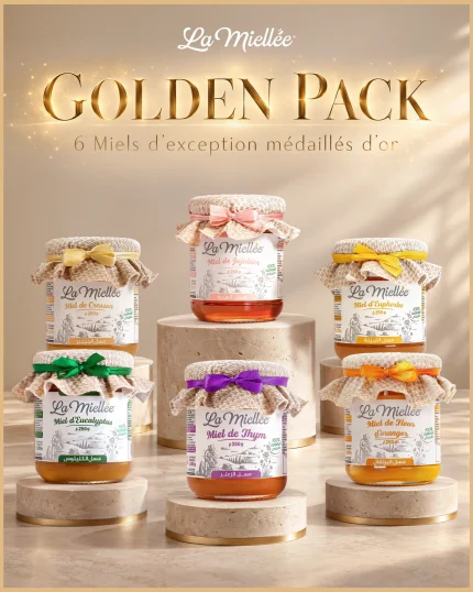 Golden Pack La Miellée : cresson, jujubier, euphorbe, eucalyptus, thym, fleur d'oranger